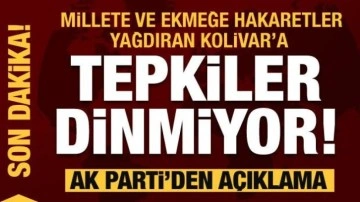 Millete ve ekmeğe hakaret eden Cihan Kolivar'a AK Parti'den tepki