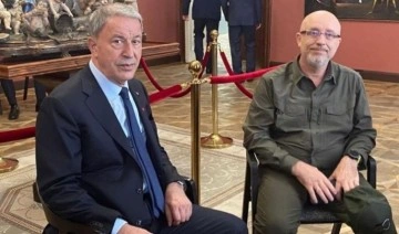 Milli Savunma Bakanı Hulusi Akar, mevkidaşı Reznikov ile bir araya geldi