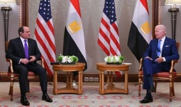 Mısır Cumhurbaşkanı Sisi ile ABD Başkanı Biden 'stratejik ortaklığı' görüştü