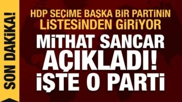 Mithat Sancar açıkladı: HDP seçime Yeşil Sol Parti listesinden girecek