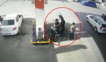 Motosiklet hırsızları, benzinlikte polise yakalandı