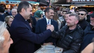 Murat Kurum'a Ortaköy'de coşkulu karşılama: En büyük başkan, bizim başkan!