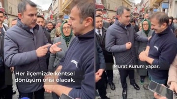 Murat Kurum'dan esnafla kentsel dönüşüm sohbeti: "Elimizi taşın altına koyacağız"