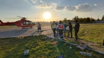 Muş'taki hasta ambulans helikopterle Van'a ulaştırıldı