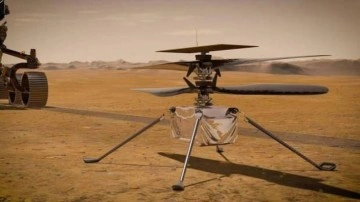 NASA&rsquo;nın Mars helikopteri Ingenuity'nin ayağına uzay çöpü takıldı