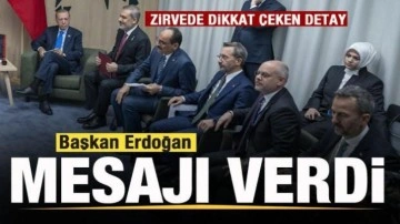 NATO zirvesinde Erdoğan'dan mesaj! Dikkatlerden kaçmadı
