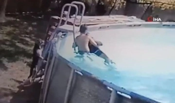 Ölümden döndü: Havuzda nöbet geçiren kadını oğlu kurtardı