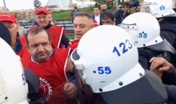 Ondokuz Mayıs Üniversitesi işçilerinin yürüyüşünü polis engelledi