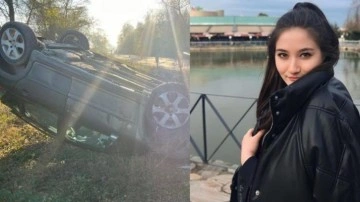 Otomobil, takla attı; sürücüsü Sudenur öldü