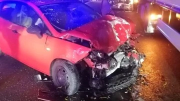 Otoyolun Bolu geçişinde zincirleme kaza meydana geldi, 8 kişi yaralandı