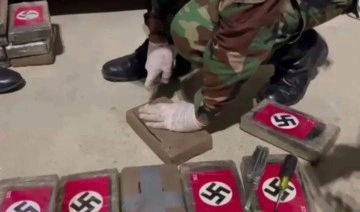 Peru polisi Nazi bayrağı resimleri taşıyan 58 kg uyuşturucu ele geçirdi