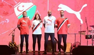 Puma'nın tasarladığı KKTC Milli Futbol Takımı formaları tanıtıldı
