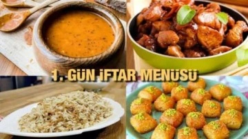 Ramazan ayı iftar menüleri: 1. Gün İftar Menüsü