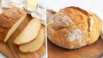 Sadece 4 malzeme ile taş fırın ekmeği yapın! Mayasız artizan ekmeği tarifi, nasıl yapılır?