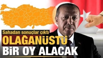 Sahadan gelen sonuçlar çıktı! Cumhurbaşkanı Erdoğan olağanüstü bir oy alacak