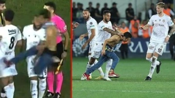 Sahaya girip Beşiktaşlı futbolculara saldıran şüphelinin 3 yıla kadar hapsi istendi