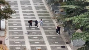 Samsun’da bir grup lise öğrencisinin karıştığı kavga kameraya yansıdı