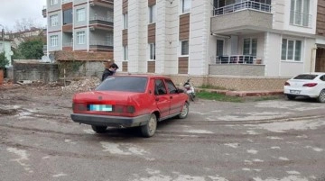 Samsun'da çalınan otomobil bir gün sonra aynı yere bırakıldı