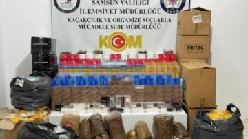 Samsun'da kaçak tütün mamulleri operasyonu gerçekleşti