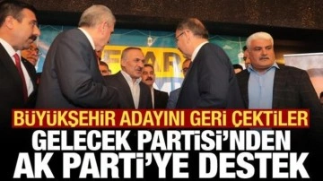 Şanlıurfa'da Gelecek Partisi'nden AK Parti'ye destek: Aday geri çekildi