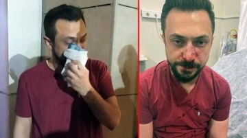Şanlıurfa'da hasta yakınının saldırısına uğrayan doktorun burnu kırıldı