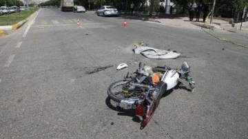 Şanlıurfa'da tırın çarptığı motosikletin sürücüsü hayatını kaybetti