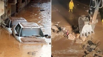 Sel felaketinde 16 kişinin can verdiği Şanlıurfa'da sağanak! Sokaklar yeniden göle döndü