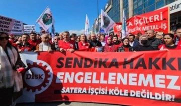 Sendikalaşan 18 işçiyi işten çıkaran Cengiz Holding önünde eylem: Suç işliyor