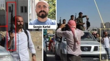 Sezgin Kartal elinde kaleşnikofla YPG'li teröristlerle! Skandal görüntüler ortaya çıktı