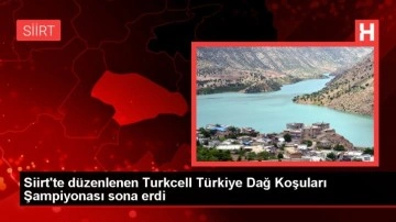 Siirt'te düzenlenen Turkcell Türkiye Dağ Koşuları Şampiyonası sona erdi