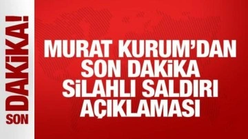 Silahlı saldırı sonrası AK Parti İstanbul adayı Murat Kurum'dan açıklama