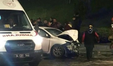 Silivri'de İETT otobüsü ile otomobil çarpıştı: 3 yaralı