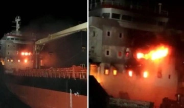 Sinop açıklarında kuru yük gemisinde yangın: 13 yaralı
