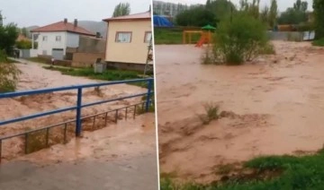 Sivas'ı şiddetli sağanak sele neden oldu! Evleri su bastı, tarım arazileri zarar gördü