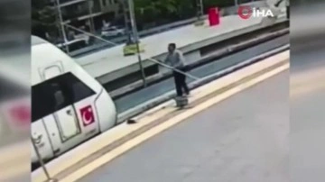 Söğütlüçeşme akıl almaz olay: Tren istasyonunda bir işçi elektrik akımına kapıldı!