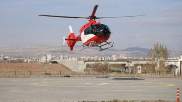 Solunum sıkıntısı çeken bebek ambulans helikopterle Kayseri’ye nakledildi