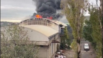Son Dakika: Arnavutköy'de 3 katlı fabrikada yangın!