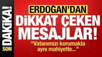 Son dakika: Cumhurbaşkanı Erdoğan'dan önemli mesajlar!