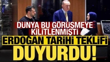 Son dakika: Dünya bu görüşmeye kilitlenmişti! Erdoğan tarihi teklifi duyurdu...