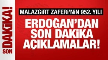 Son Dakika: Erdoğan'dan Ahlat'ta önemli açıklamalar!