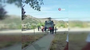 Son dakika haber... Astım hastası çocuğun imdadına askeri helikopter yetişti