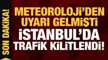 Son Dakika: Meteoroloji'den uyarı gelmişti: İstanbul&rsquo;da trafik kilit! Yoğunluk yüzde 87