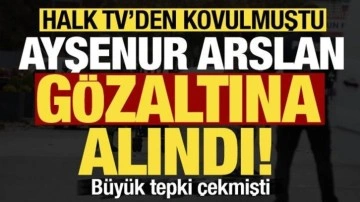 Son dakika: Skandal sözler sonrası Halk TV'den kovulan Ayşenur Arslan, gözaltına alındı!
