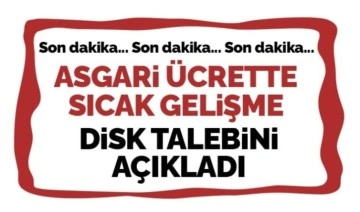 Son Dakika: Türkiye Devrimci İşçi Sendikaları Konfederasyonu (DİSK) asgari ücret talebini açıkladı
