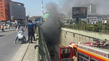 Son Dakika: Ümraniye'de İETT otobüsünde yangın paniği!