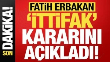 Son dakika: Yeniden Refah Partisi Genel Başkanı Fatih Erbakan 'ittifak' kararını açıkladı!