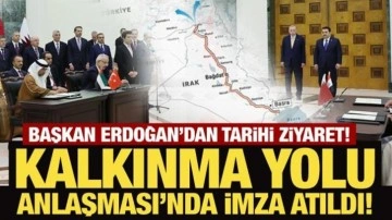 Son Dakika... Cumhurbaşkanı Erdoğan'dan tarihi ziyaret: Kalkınma Yolu Anlaşması'nda imza atıldı!