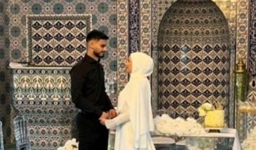 Sosyal medyada gündem oldu: Camide düğün yaptılar, pasta kestiler