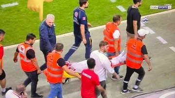 Süper Lig maçında sakatlık! Hastaneye kaldırıldı