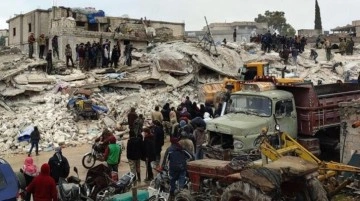 Suriye'de depremde can kaybı 5 bin 814'e yükseldi